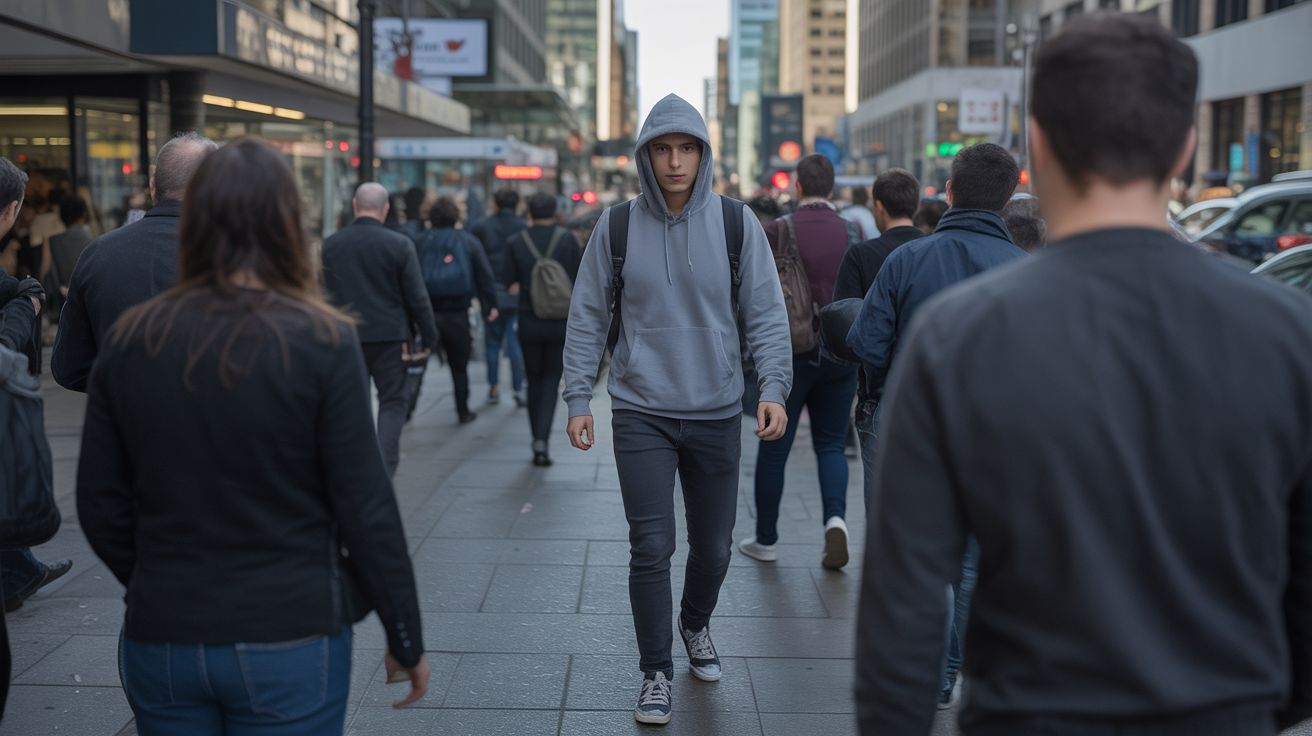 grey man theory blending in urban environment