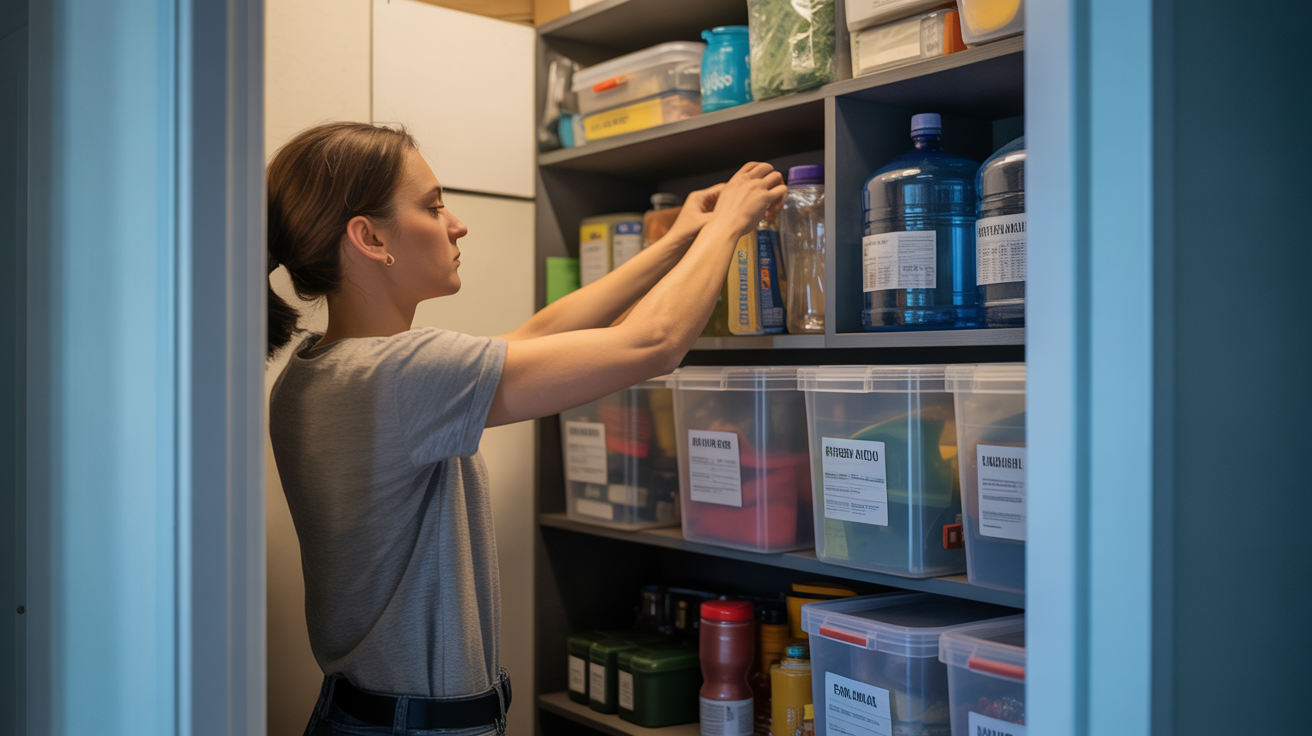 apartment prepper gear storage organization